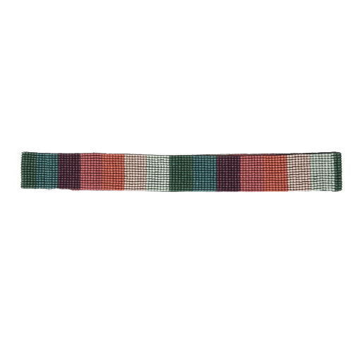 Colorblock teal hat band
