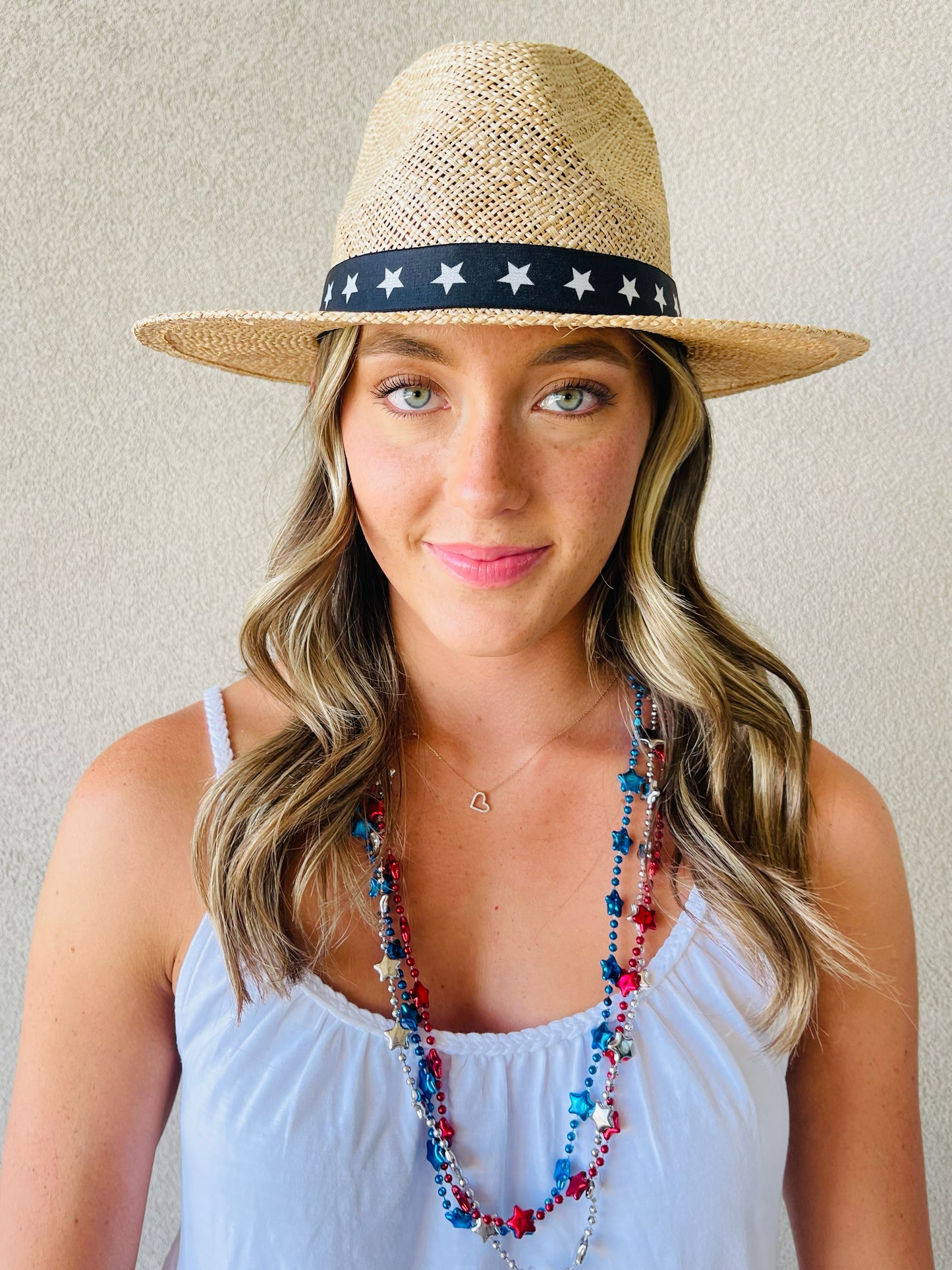 white star reversible elastic hat band lifestyle