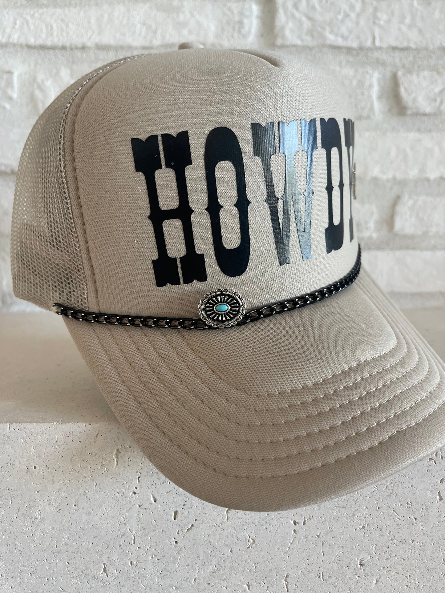 howdy trucker hat customized