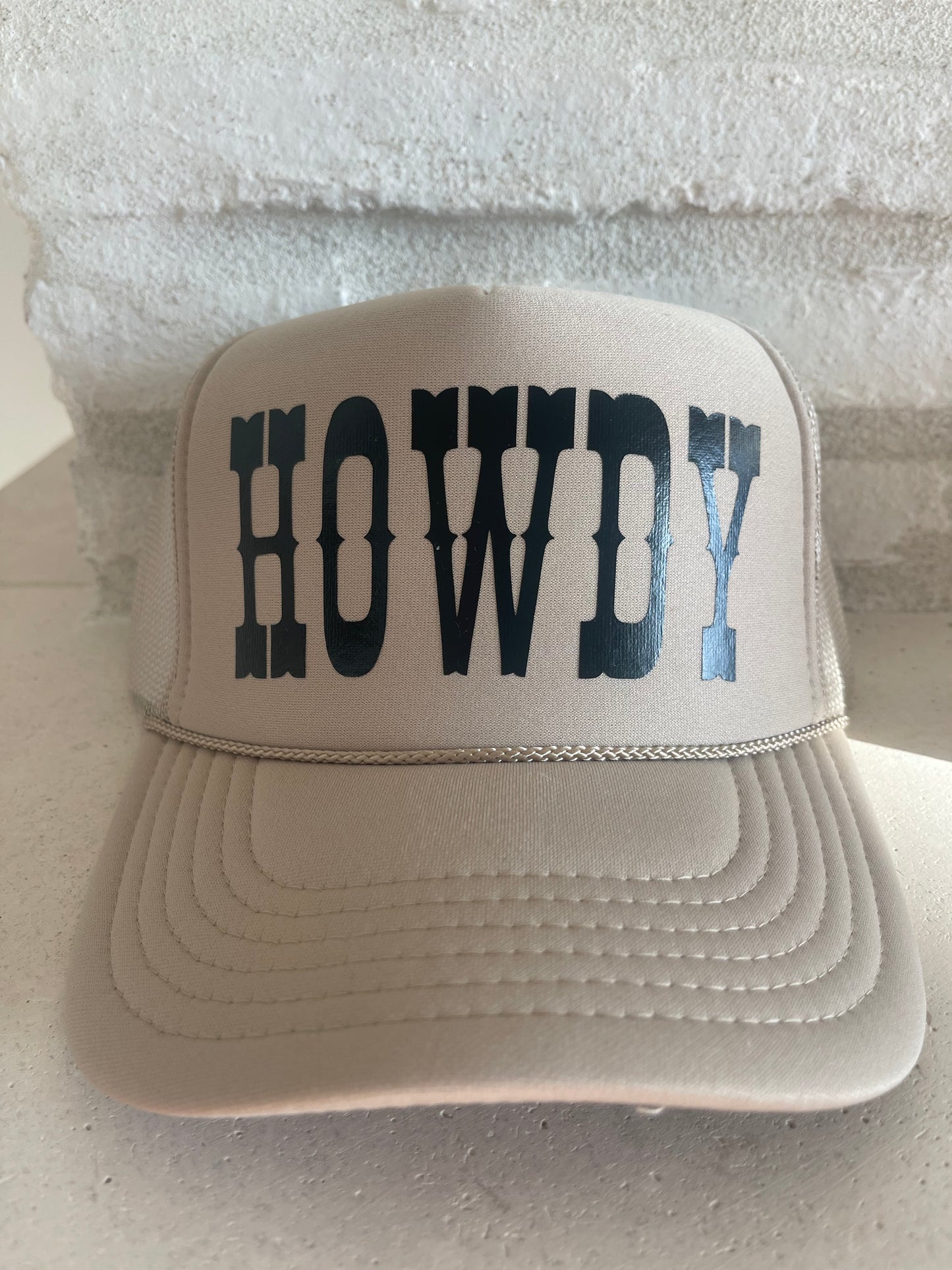 howdy trucker hat