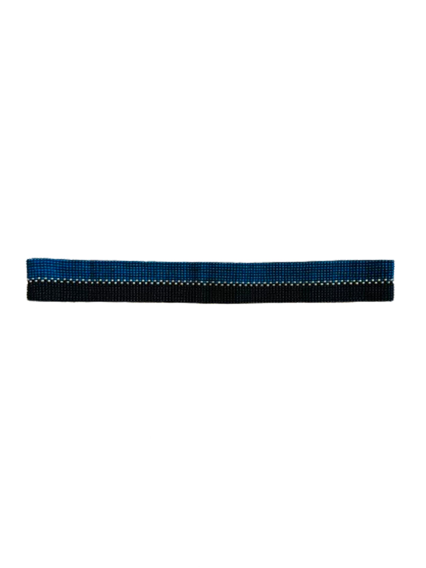 the native bead band black, blue and gold