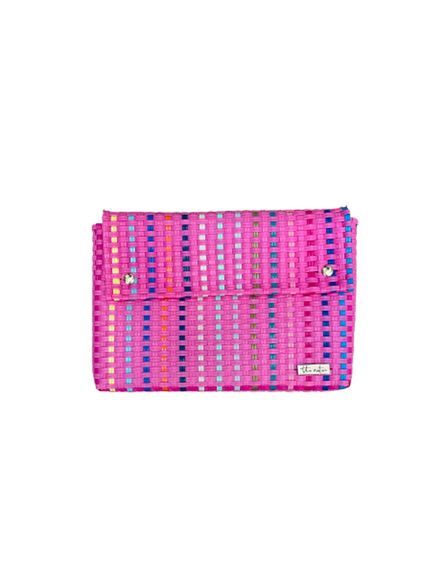 playa clutch colorful pink