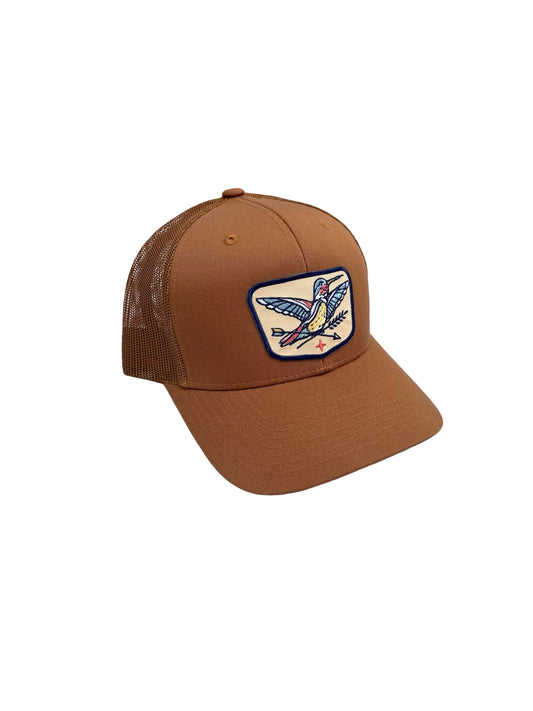 hummingbird trucker hat