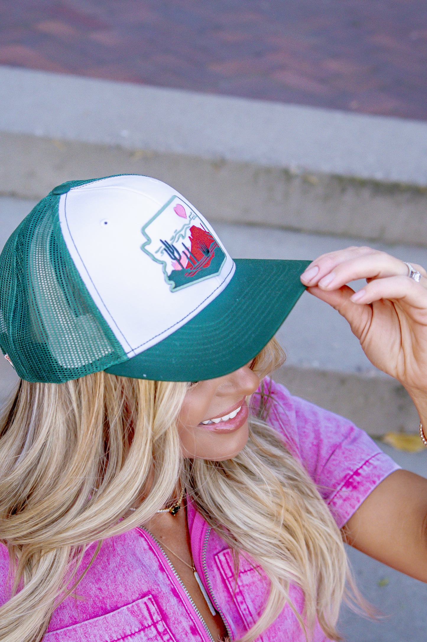 az desert trucker hat lifestyle