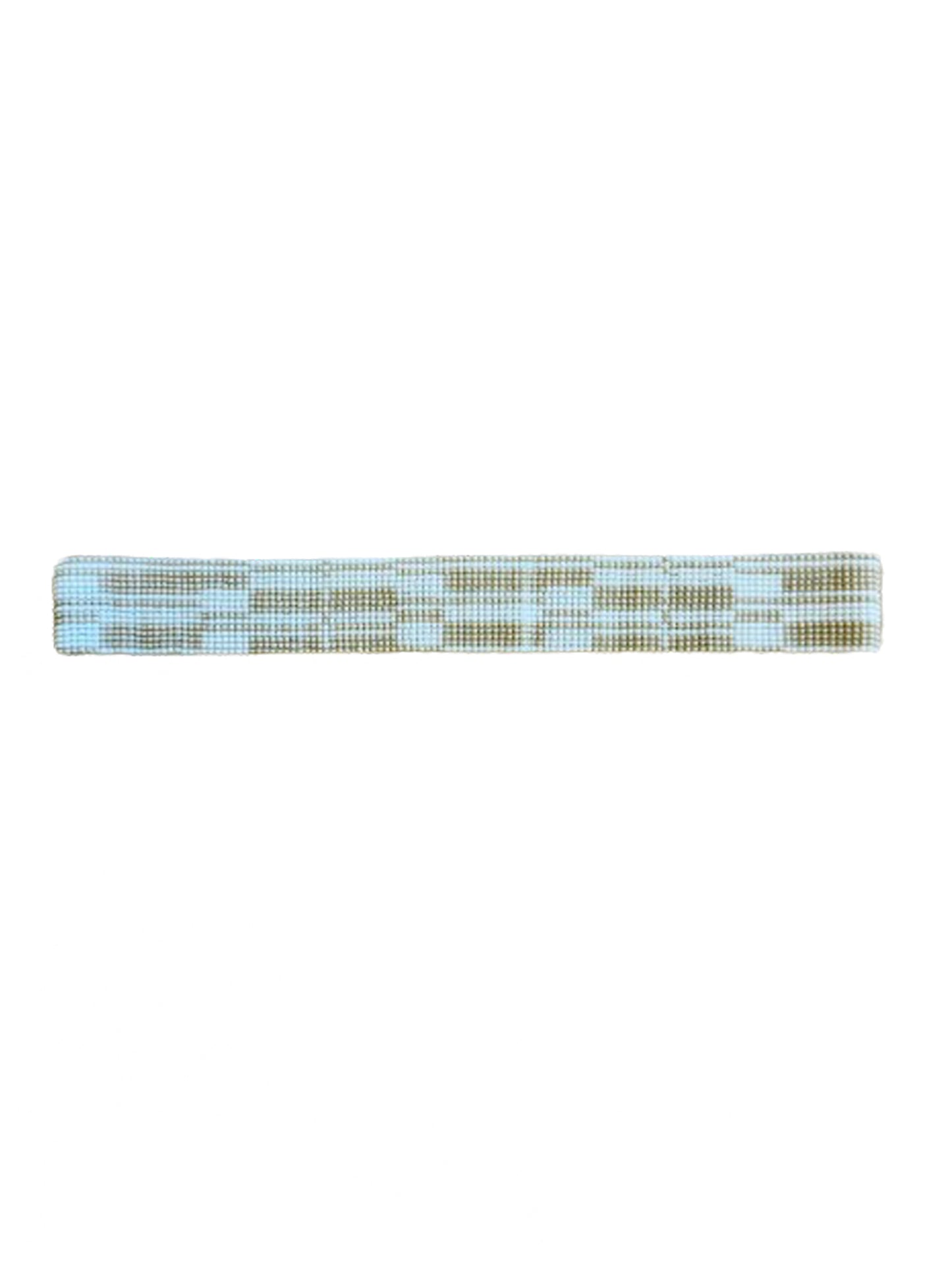 the native bead band white and tan