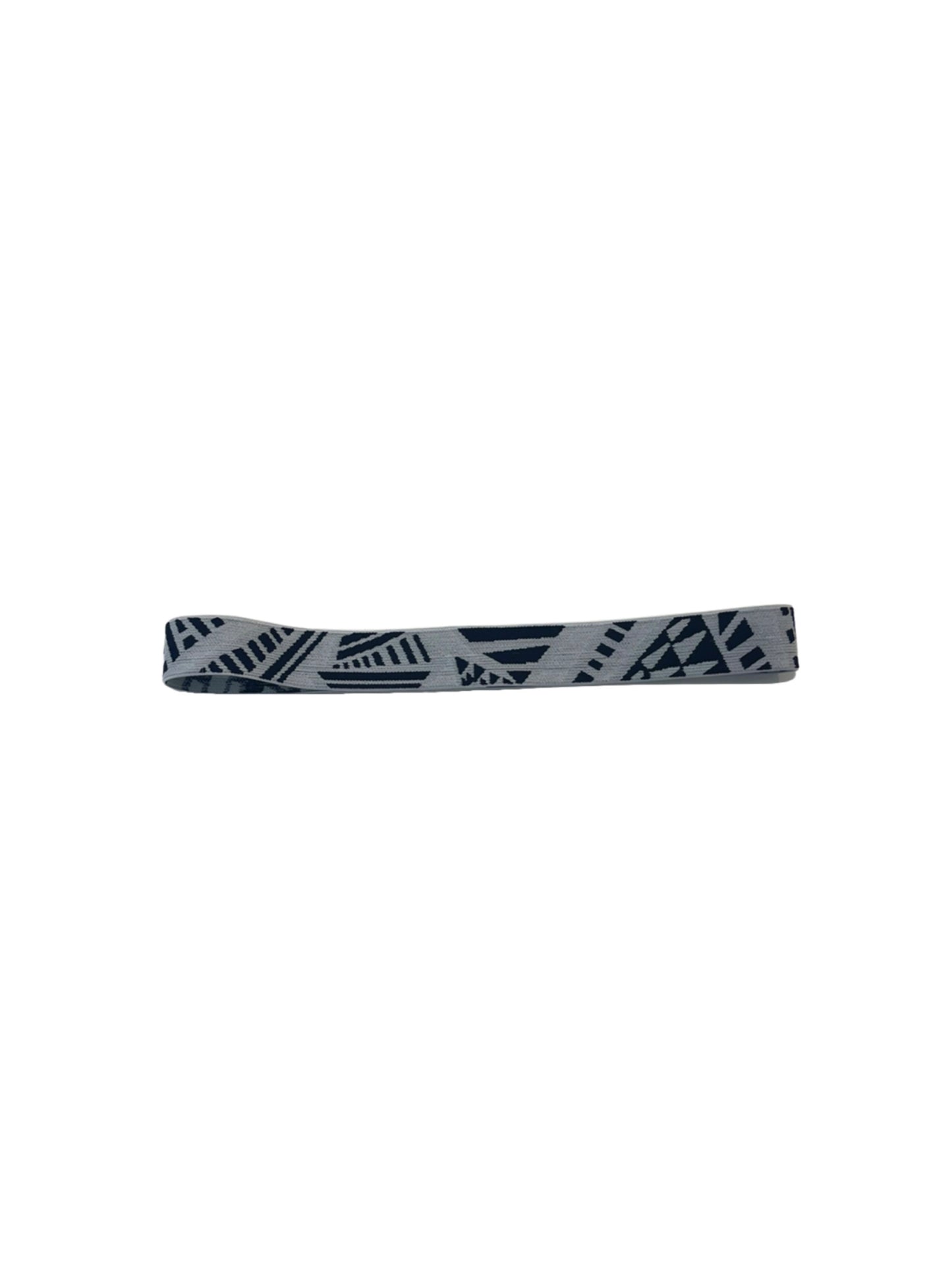 elastic hat band 1 inch black and white tribal
