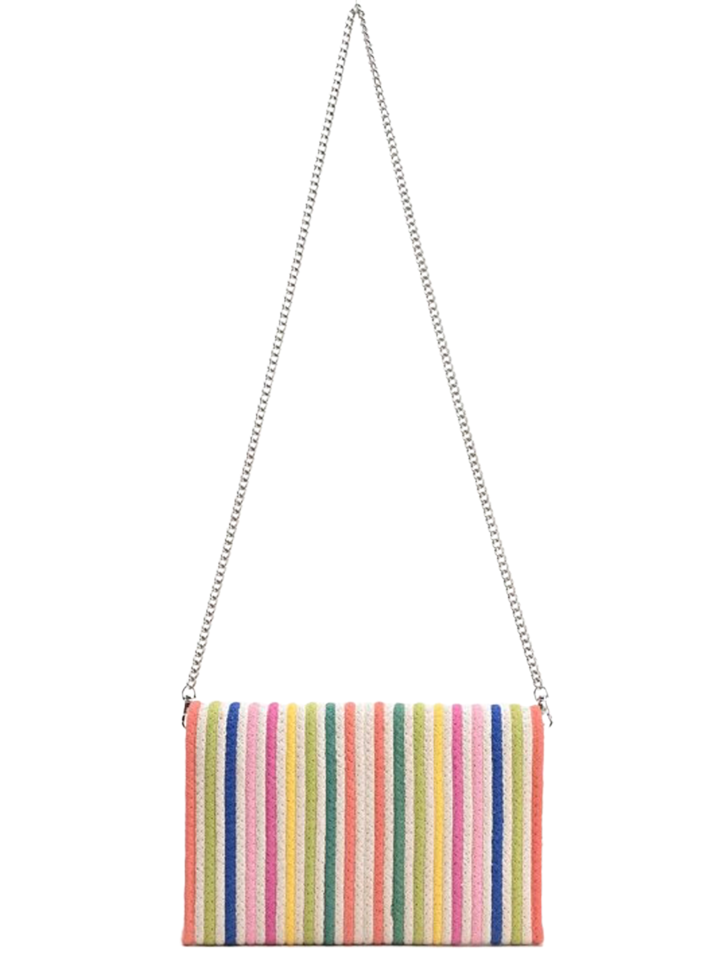 The Rainbow Embellished Purse back with chain