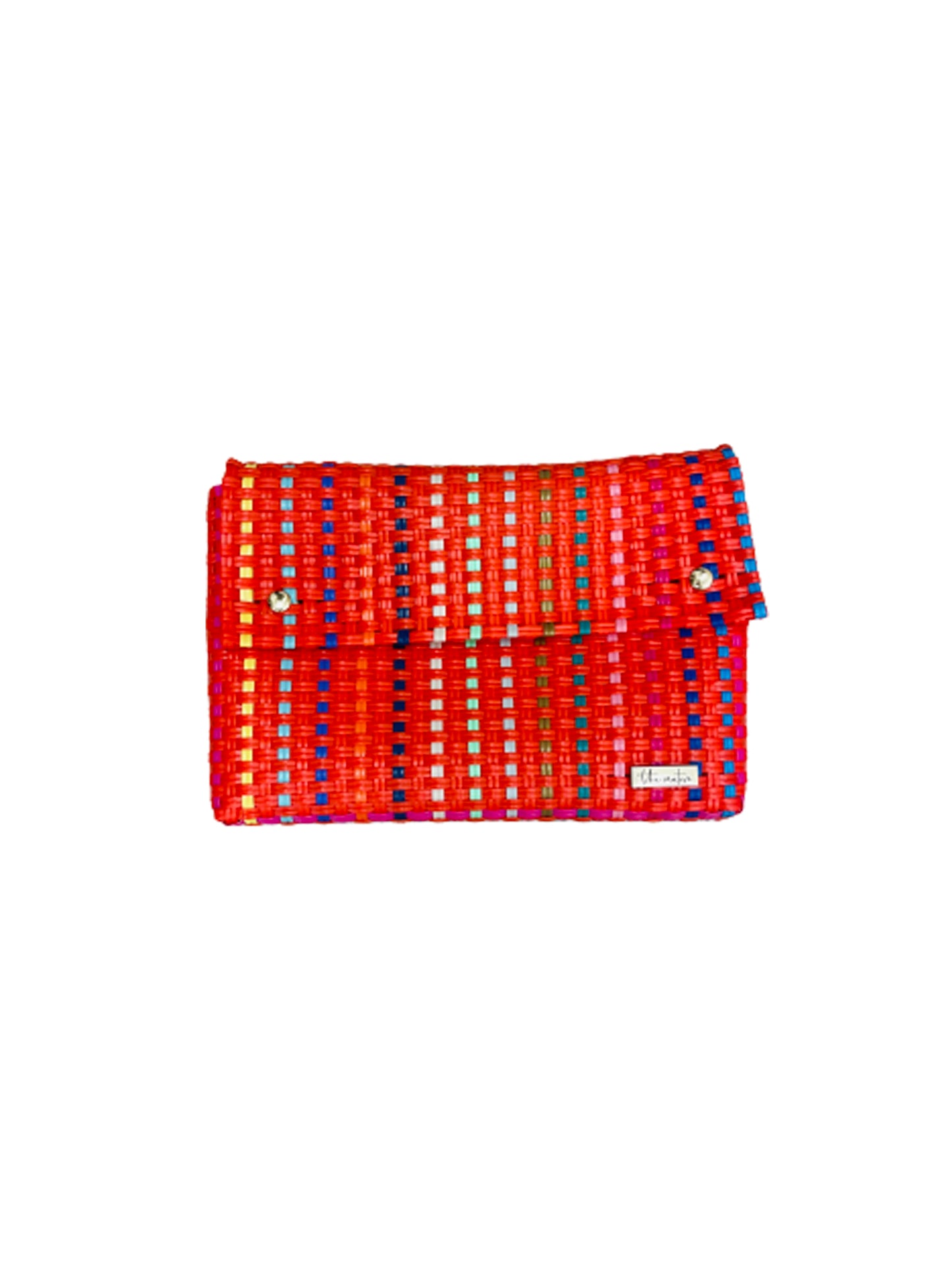 playa clutch colorful coral