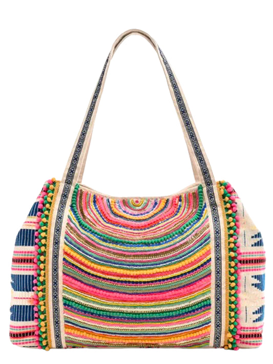 confetti aztec embellished tote