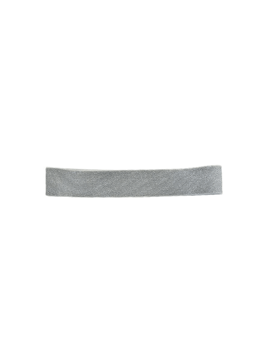 elastic hat band beige shimmer 1.5 inch reversible