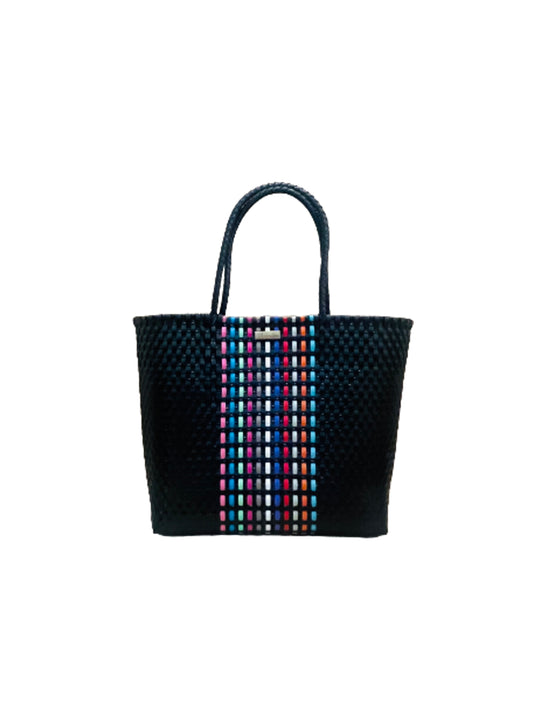 playa tote small colorful black