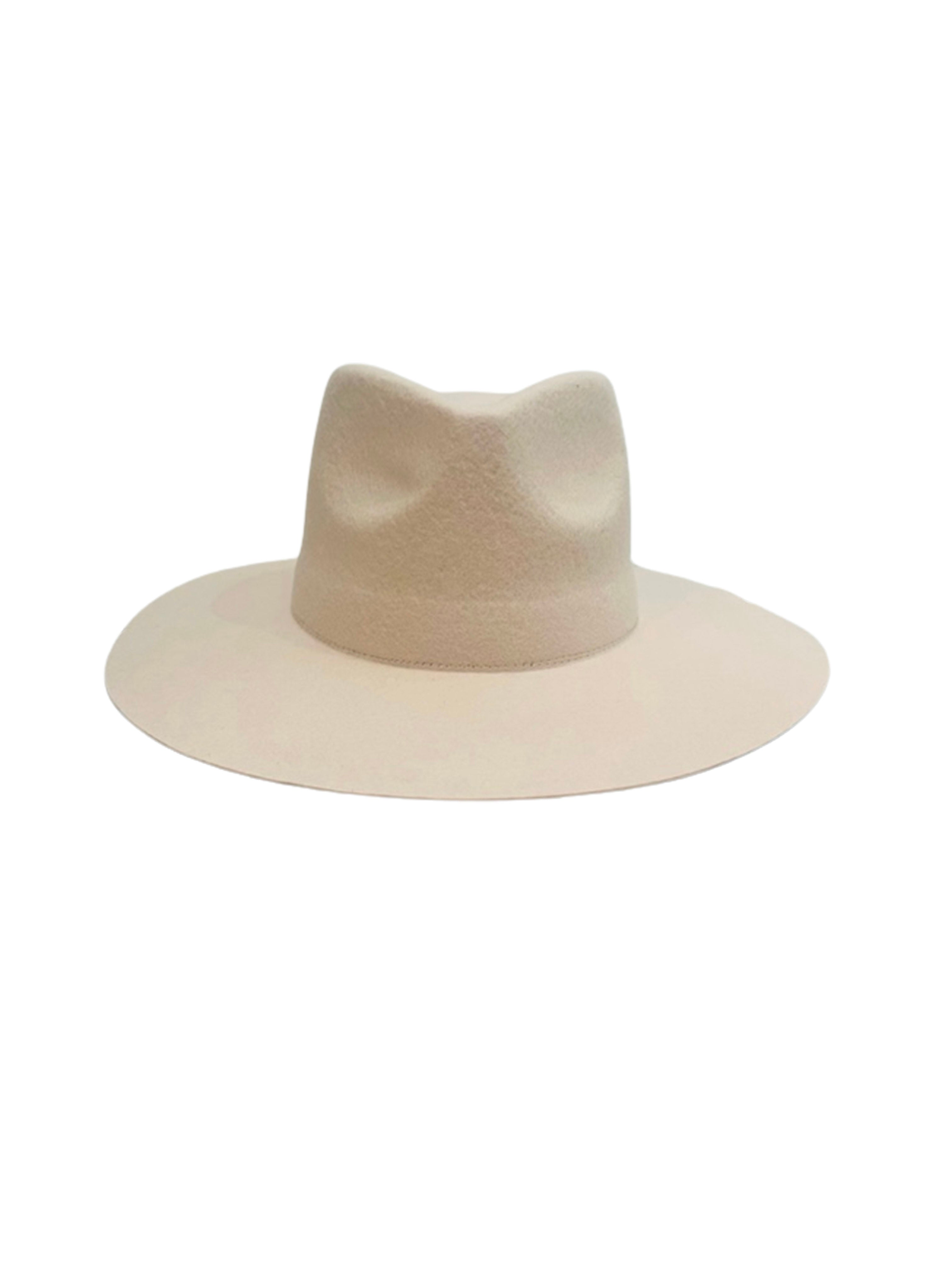 Beige Wide Brim Rancher Hat Jo Palm Straw Rancher Fedora Hat - S23 – Village Hat Shop main image 2