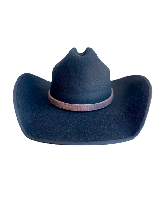 wool cowboy hat black