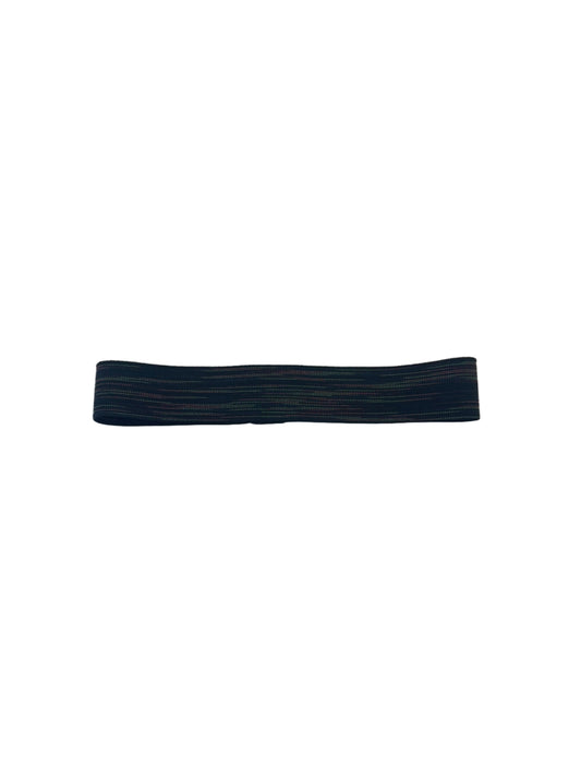 elastic hat band 1.5 inch black with neon