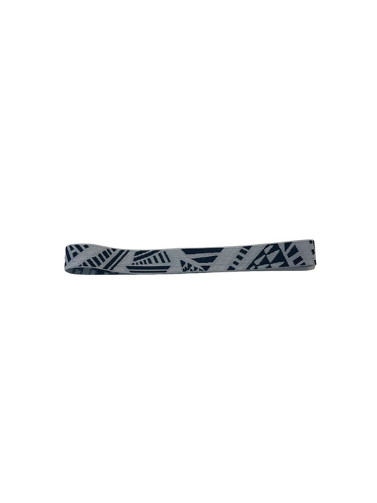 elastic hat band 1 inch black and white tribal