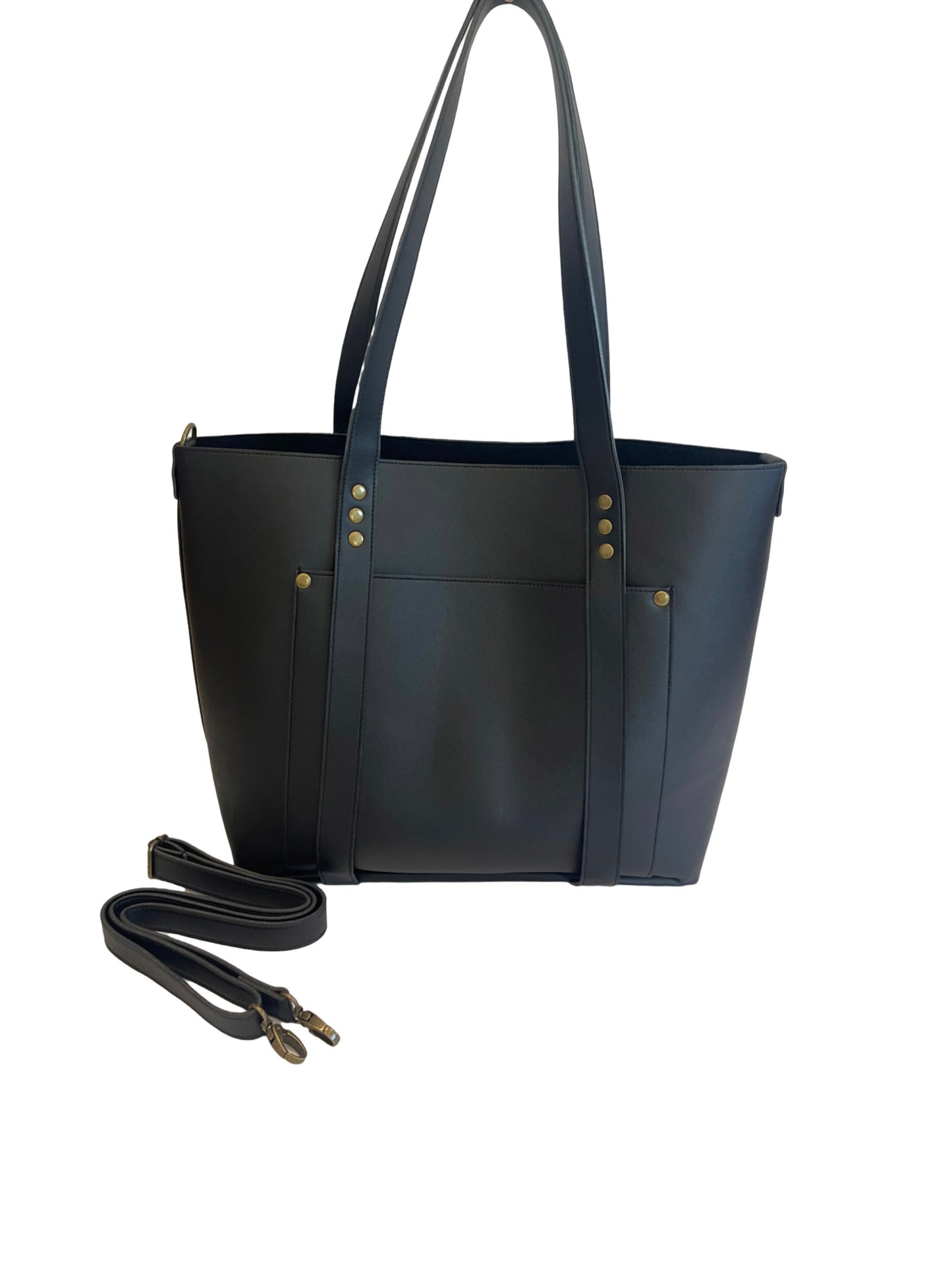 the everywhere tote black front