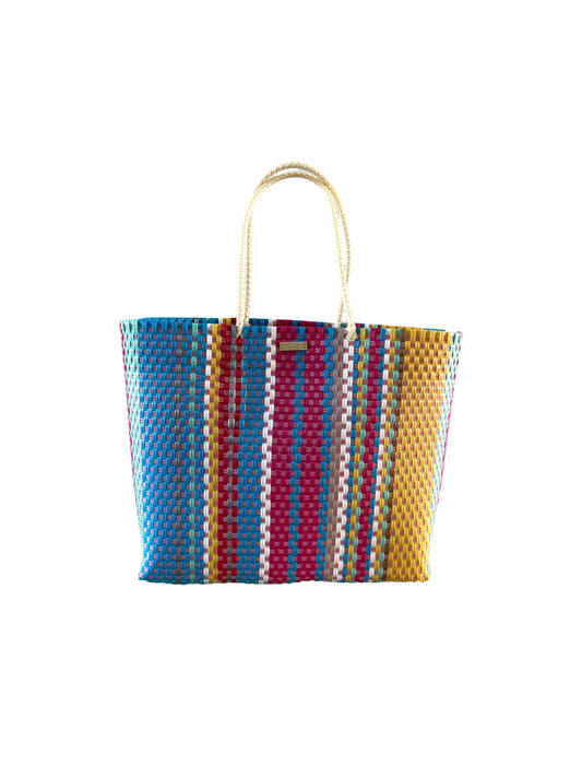 multicolored playa tote medium