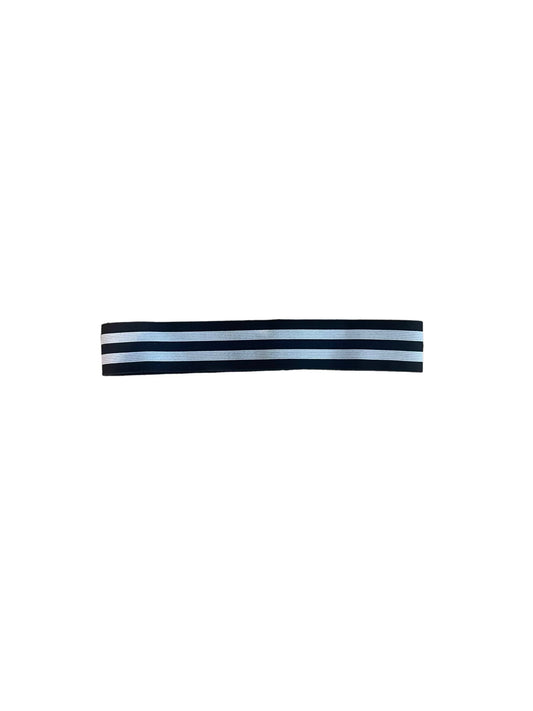 elastic hat band 1.5 inch three black stripes